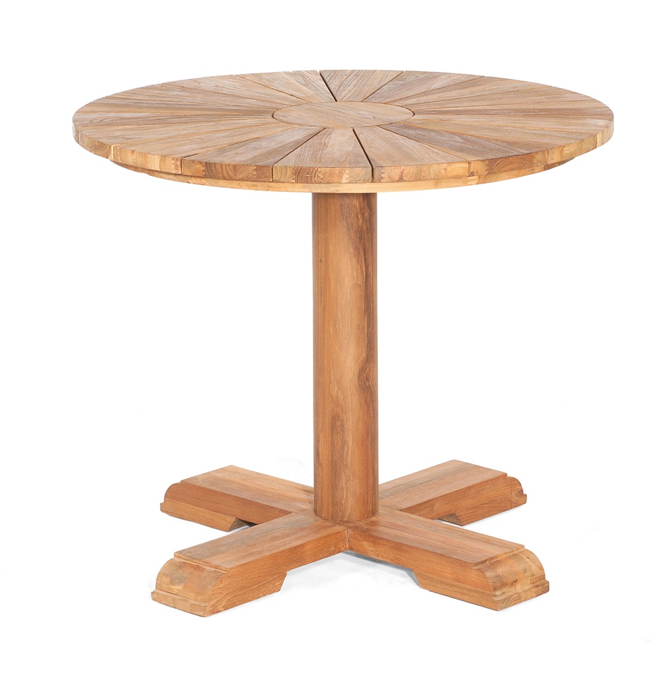 Sonnenpartner Tisch Solis, Old Teak, Ø 90 cm