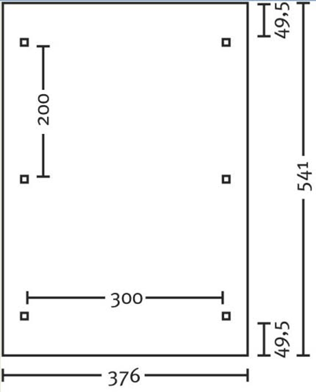 Skan Holz Bogendach-Carport Franken, Leimholz, 376 x 541 cm, Doppelstegplatten