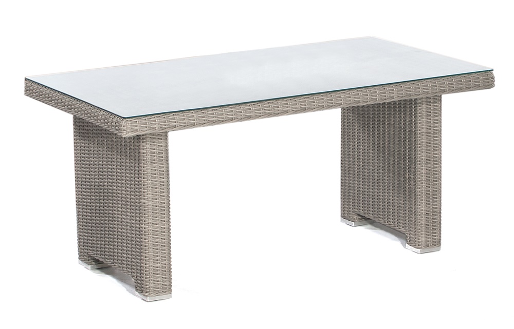 Sonnenpartner Dining-Tisch Residence, Aluminium / Kunststoffgeflecht stone-grey