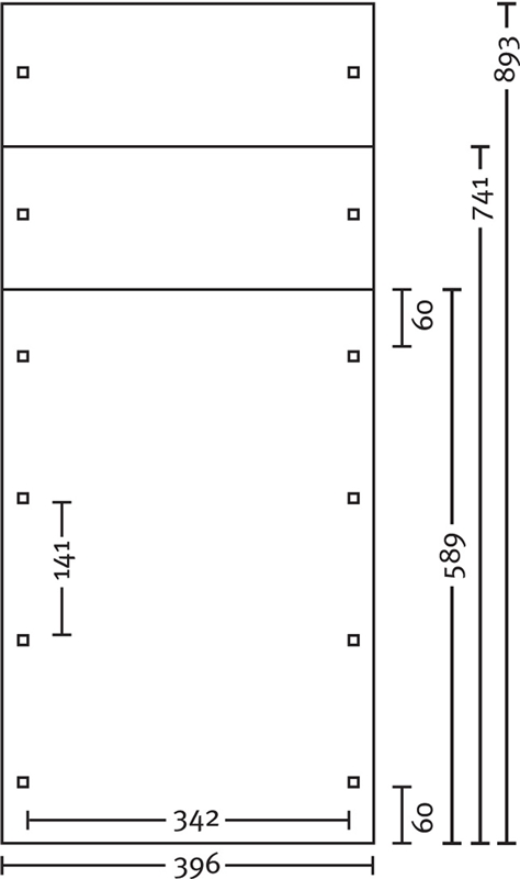 Skan Holz Walmdach-Carport Spreewald, Nadelholz, 396 x 589 cm, imprägniert, schwarze Blende