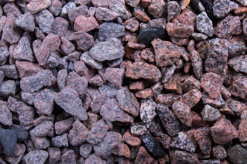 Ziersplitt / Edelsplitt Schottischer Granit, rot-grau