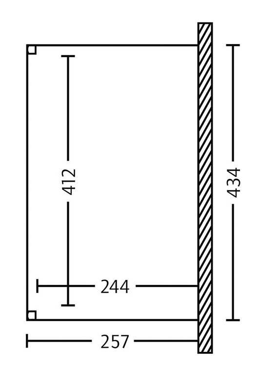 Skan Holz Aluminium-Terrassenüberdachung Genua 434 x 257 cm, weiß, Doppelstegplatten