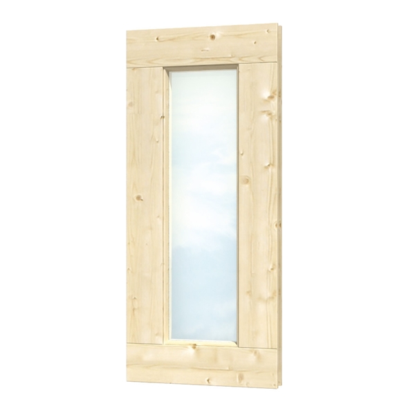 Skan Holz Fensterelement rechteckig 40 x 93 cm