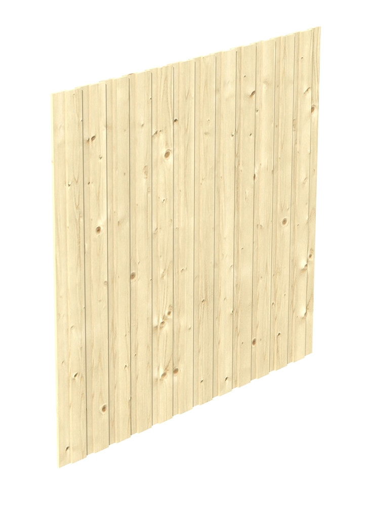 Skan Holz Seitenwand 230 x 220 cm, Deckelschalung, Nadelholz