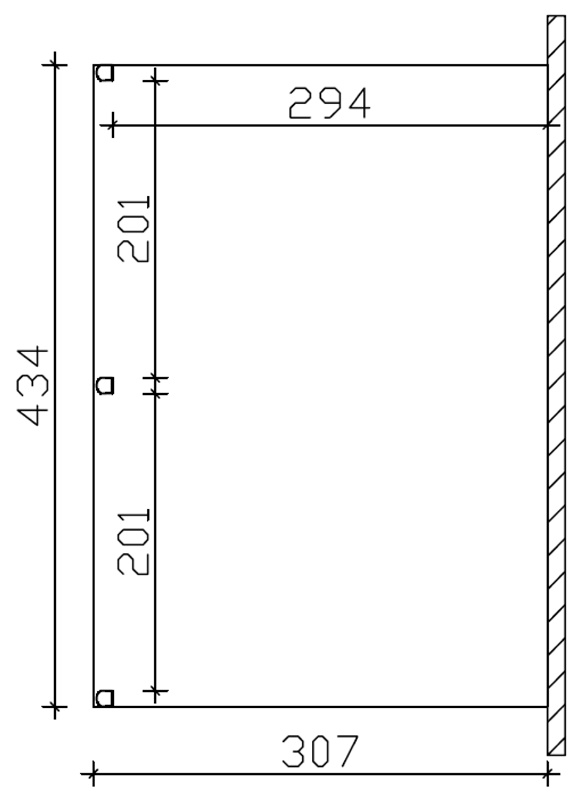 Skan Holz Aluminium-Terrassenüberdachung Garda 434 x 307 cm, anthrazit, Doppelstegplatten