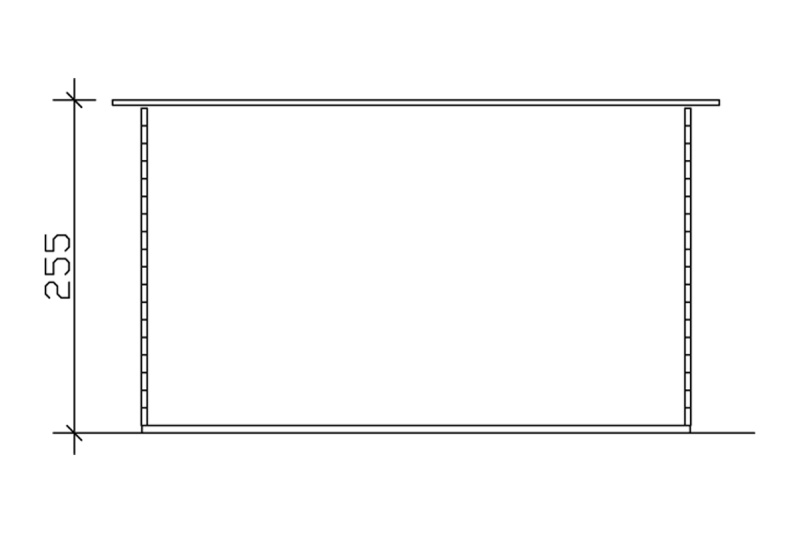 Skan Holz Gartenhaus  Basel 2, 420 x 380 cm, 45plus, unbehandelt