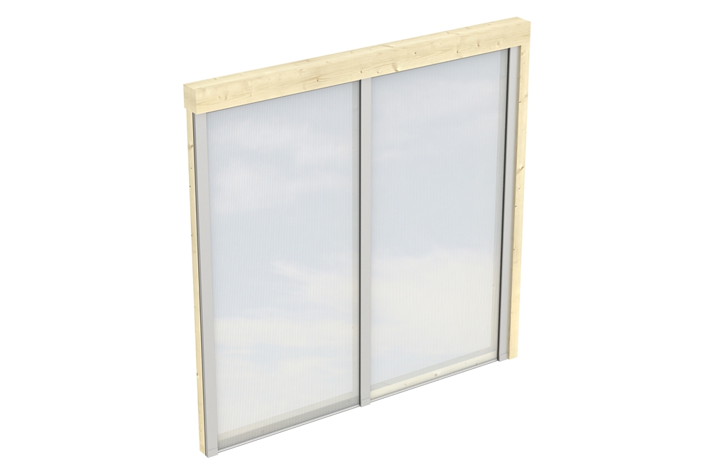 Skanholz_Seitenwand_Polycarbonat_Leimholz_250cmMcCsQr6geaeKJ Skan Holz Polycarbonat-Seitenwand 205 x 200 cm, für Wandanbau-Leimholz-Terrassenüberdachungen