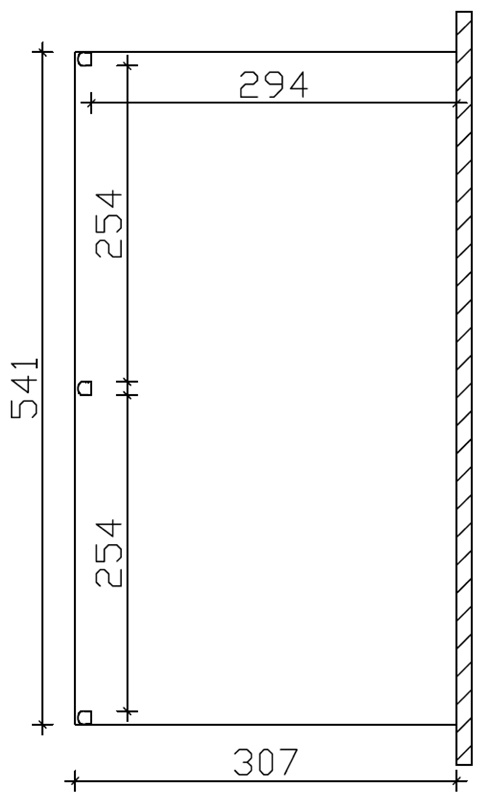 Skan Holz Aluminium-Terrassenüberdachung Garda 541 x 307 cm, anthrazit, Doppelstegplatten