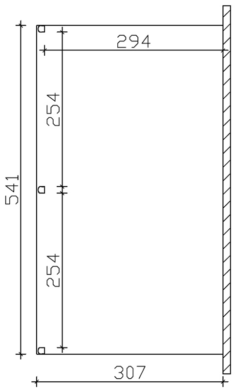 Skan Holz Aluminium-Terrassenüberdachung Garda 541 x 307 cm, weiß, Doppelstegplatten