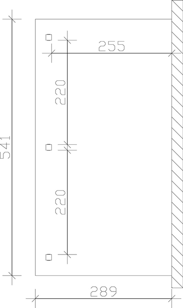Skan Holz Terrassenüberdachung Venezia 541 x 289 cm, Leimholz, Doppelstegplatten