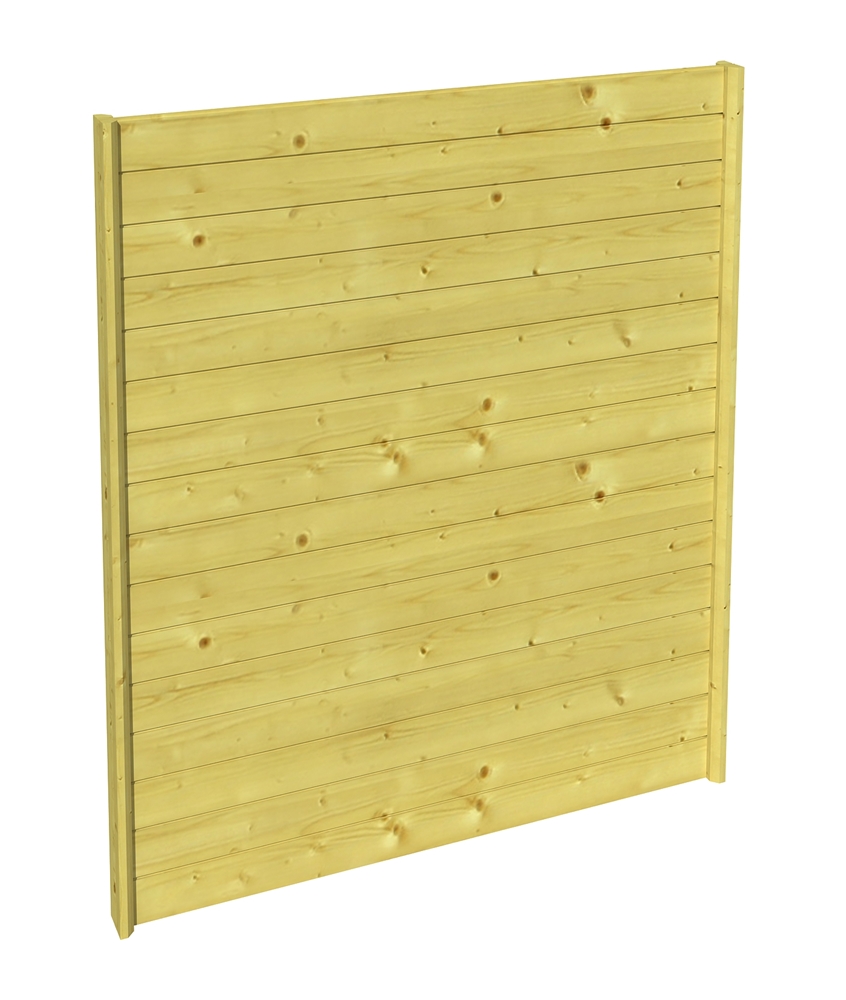 Skanholz_Seitenwand_Profilschalung_200cm Skan Holz Seitenwand 141 x 200 cm, Profilschalung, imprägniertes Nadelholz