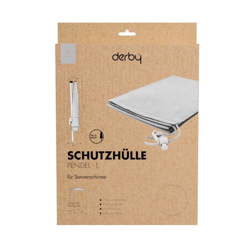 Derby Schirmhülle/Schutzhülle Basic für Pendelschirme bis 350 cm ø und 300 x 300 cm