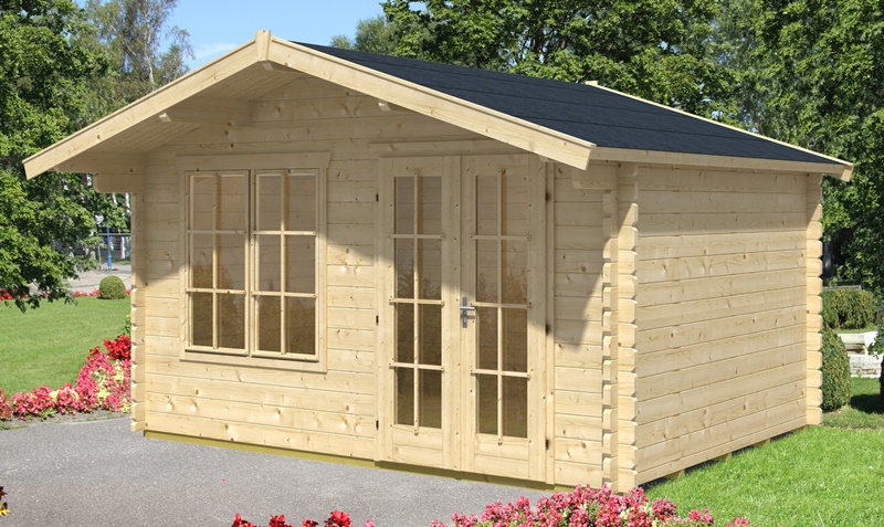 Skanholz_BBH_Stavanger5721155dbfb73 Skan Holz Gartenhaus Stavanger 1, 380 x 300 cm, 45 mm, unbehandelt