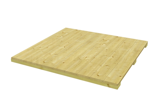 Skan Holz Fußboden für CrossCube Größe 4, 337 x 253 cm, 19 mm