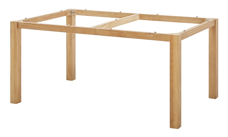 Diamond Garden Tisch San Marino, Premium Teak Natur/3 Planken, Recycled Teak Natur, 160 x 100 cm