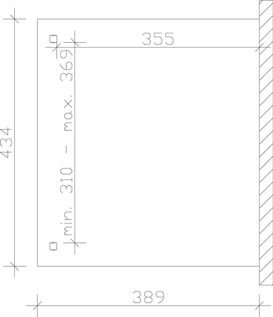 Skan Holz Terrassenüberdachung Verona 434 x 389 cm, Leimholz, Doppelstegplatten