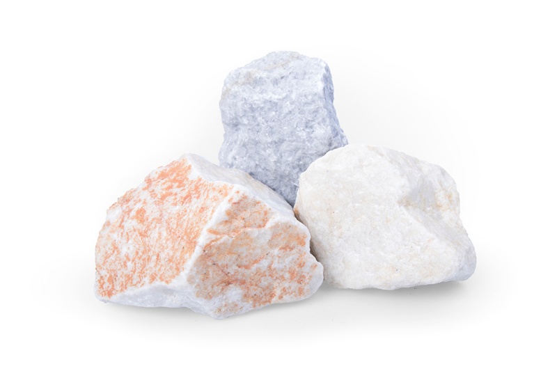 Gabionensteine / Bruchsteine Torina, Körnung 60-120 mm, weiß-grau-gelb