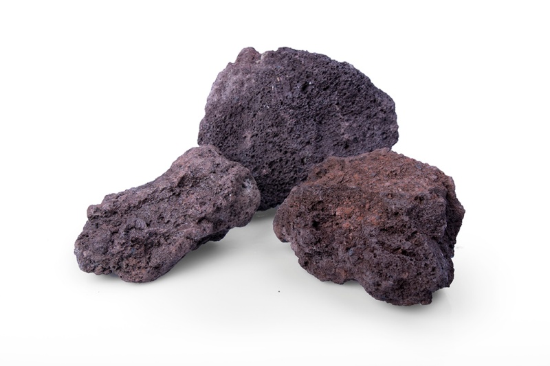 Gabionensteine / Bruchsteine Lava original, Körnung 60-120 mm, rot-braun