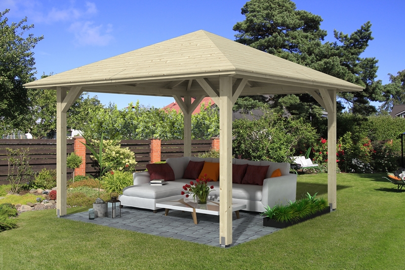 Skanholz_Pavillon_Cannes_Groesse_2ZQDB9EacXuyJp Abgebildeter Fußboden, Gartenmöbel und Dekoration nicht im Lieferumfang enthalten.