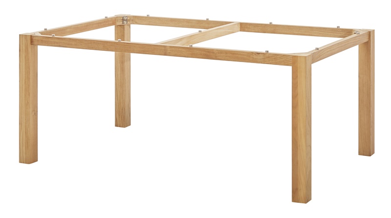 Diamond Garden Tisch San Marino, Premium Teak Natur/3 Planken, Recycled Teak Natur, 200 x 100 cm