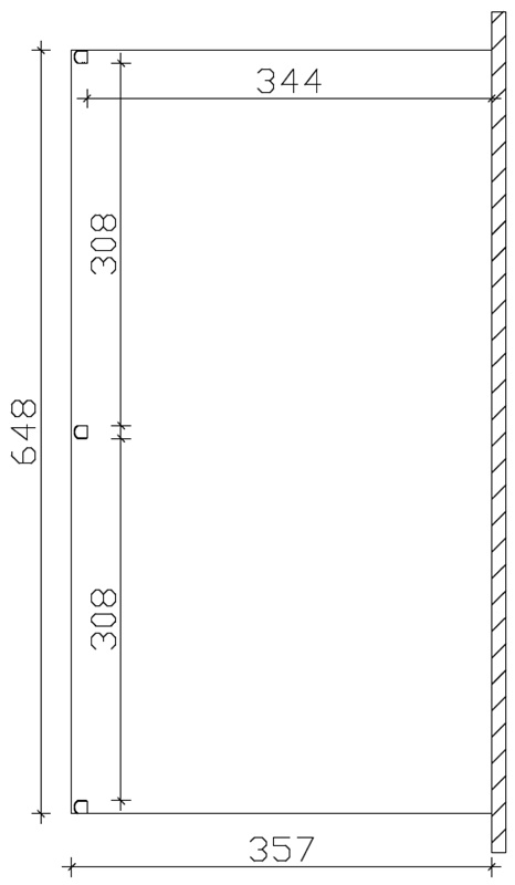 Skan Holz Aluminium-Terrassenüberdachung Garda 648 x 357 cm, weiß, Doppelstegplatten