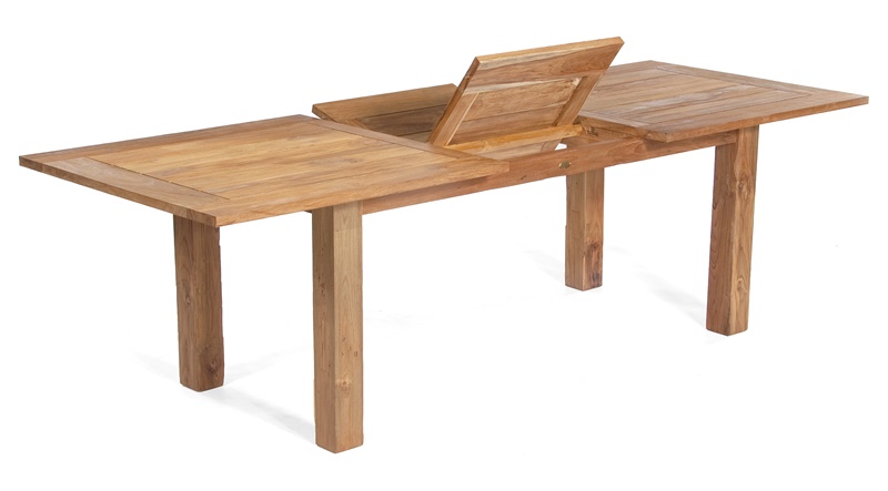 Sonnenpartner Ausziehtisch Charleston, Old Teak, 200/260 x 100 cm