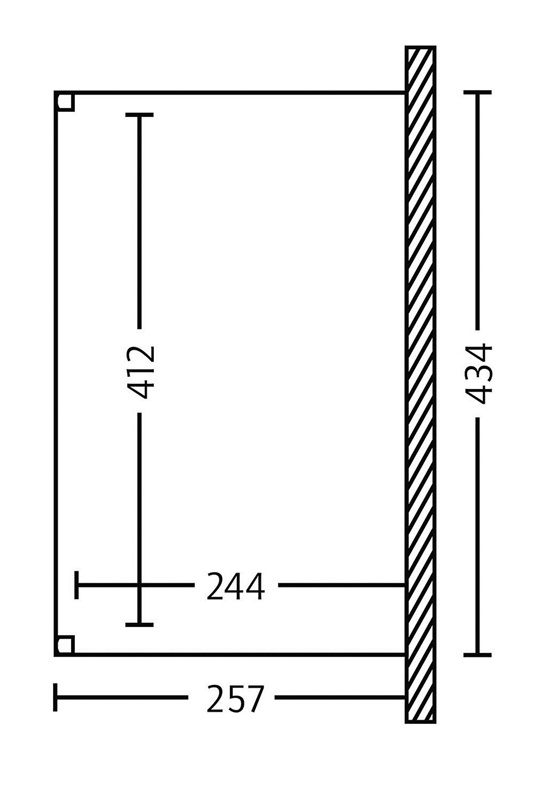 Skan Holz Aluminium-Terrassenüberdachung Genua 434 x 257 cm, anthrazit, Doppelstegplatten