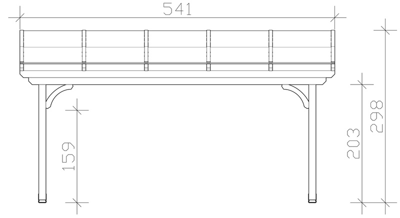 Skan Holz Terrassenüberdachung Verona 541 x 289 cm, Leimholz, Doppelstegplatten