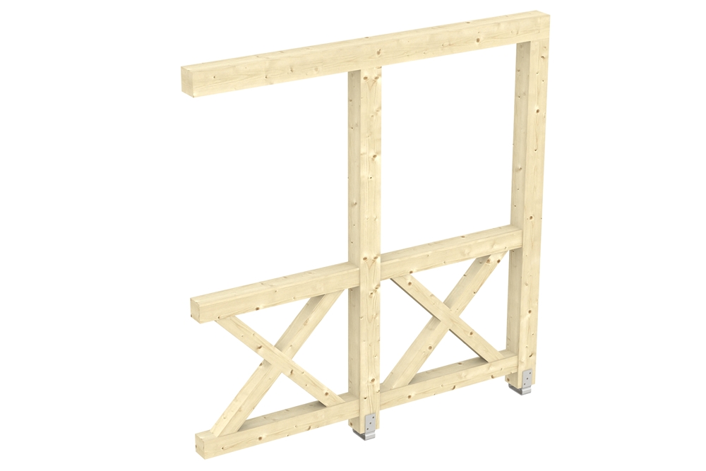 Skanholz_Seitenwand_Andreaskreuz_Leimholz_250cmtUnScm60rIEeJ Skan Holz Seitenwand 205 x 210 cm, Andreaskreuz, für Wandanbau-Leimholz-Terrassenüberdachungen