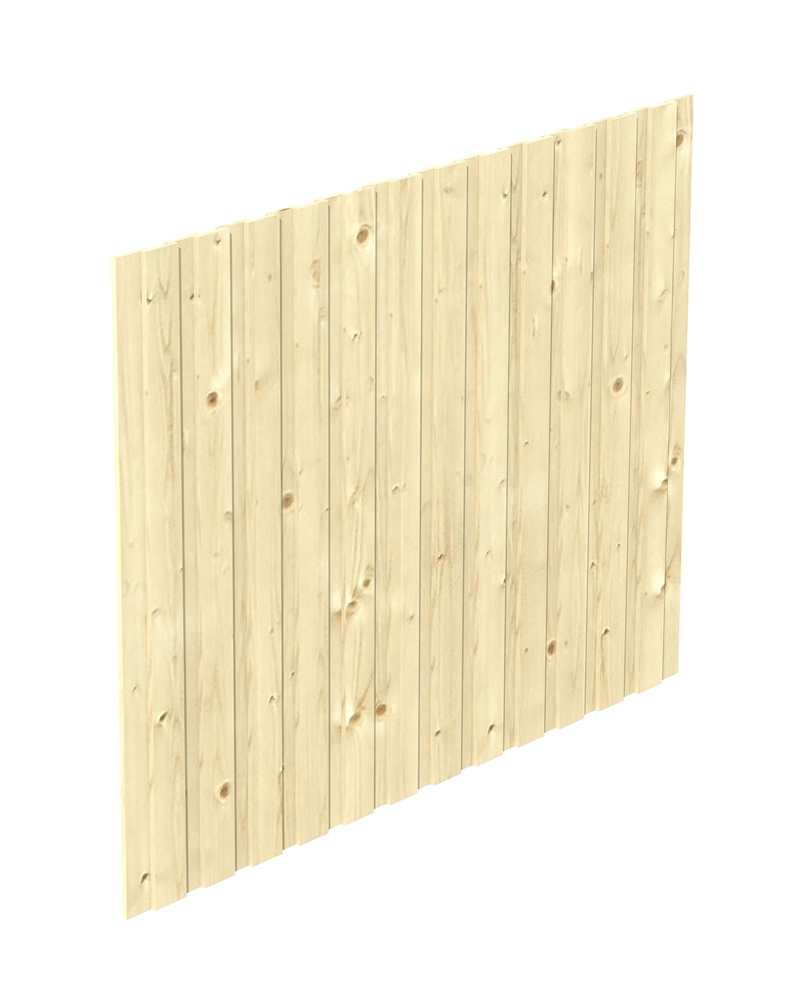 Skan Holz Seitenwand 230 x 180 cm, Deckelschalung, Nadelholz
