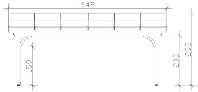 Skan Holz Terrassenüberdachung Verona 648 x 289 cm, Leimholz, Doppelstegplatten