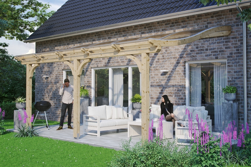Skanholz_Terrassenueberdachung_Venezia_Breite-541_unbehandeltUqaoWwR1J58Nj Abgebildete Gartenmöbel und Dekoration nicht im Lieferumfang enthalten.