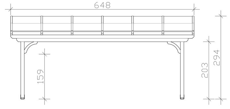 Skan Holz Terrassenüberdachung Verona 648 x 239 cm, Leimholz, Doppelstegplatten