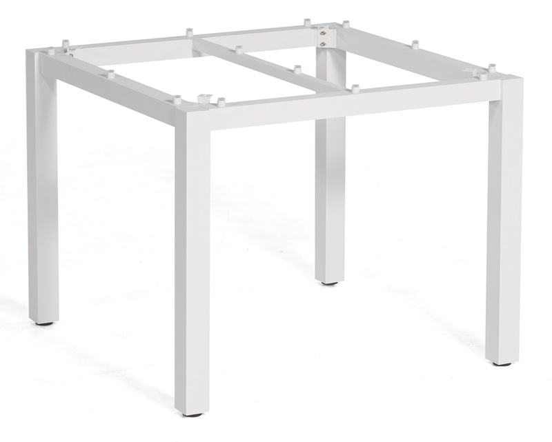 Sonnenpartner Tisch Base, Aluminium weiß, 90 x 90 cm