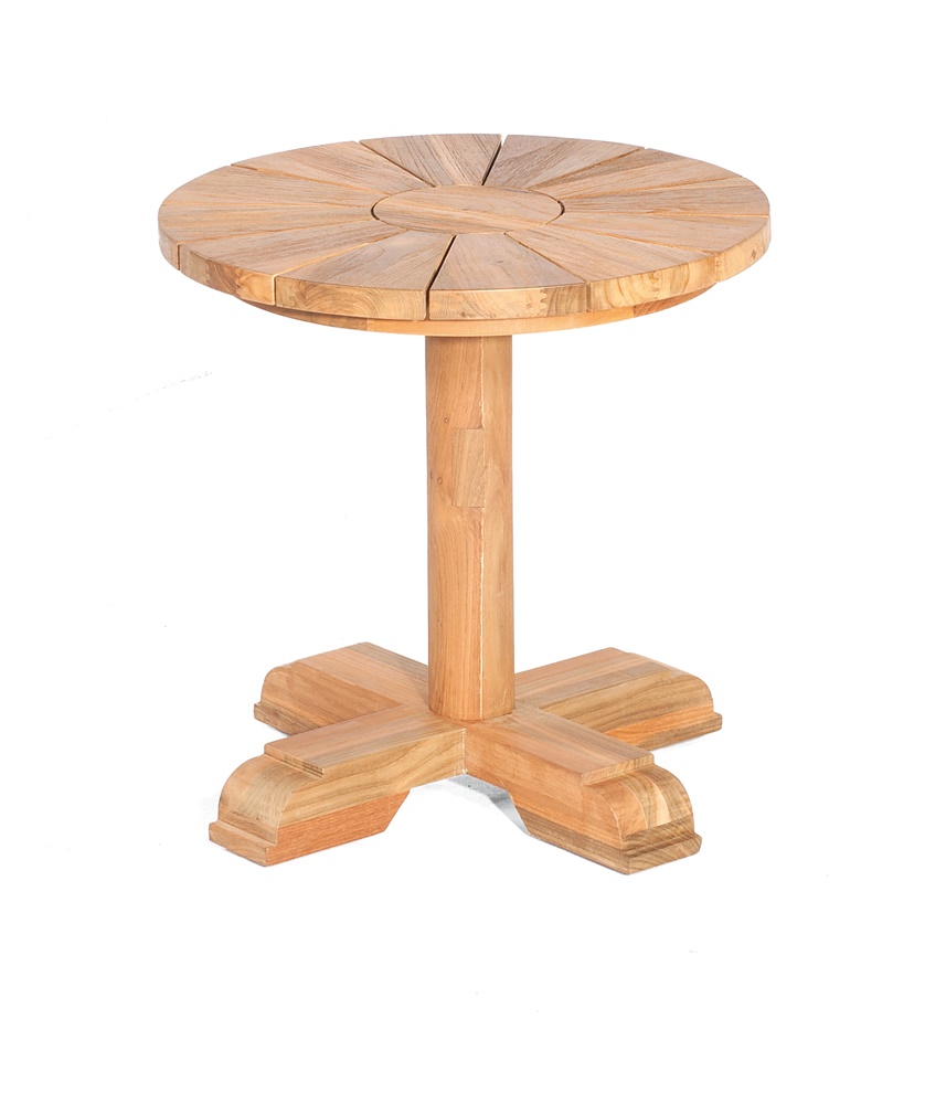 Sonnenpartner Beistelltisch Solis, Old Teak, Ø 50 cm