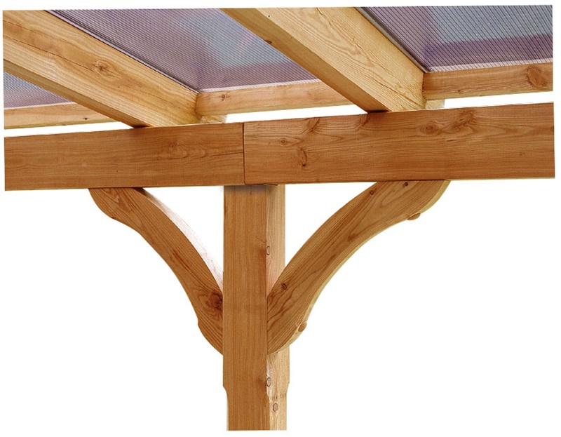 Skan Holz Terrassenüberdachung Rimini 648 x 300 cm, Douglasie, Doppelstegplatten