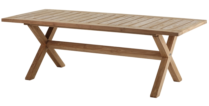 Diamond Garden Tisch Boulogne, Recycled Teak Natur, 240 x 100 cm