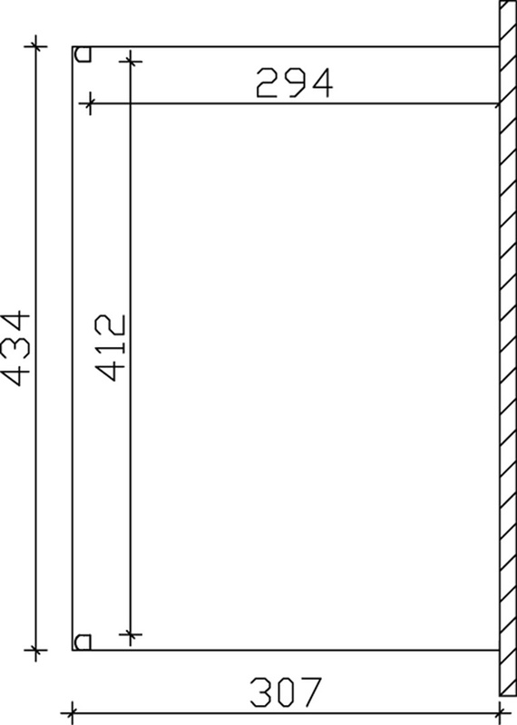 Skan Holz Aluminium-Terrassenüberdachung Modena 434 x 307 cm, anthrazit, Verbund-Sicherheits-Glas