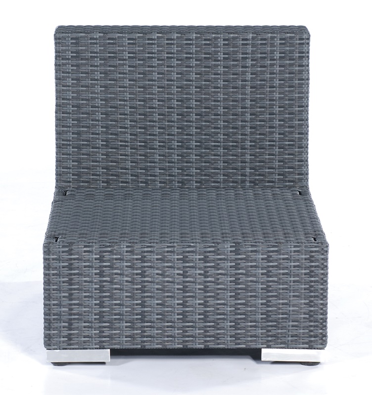Sonnenpartner Lounge-Mittelmodul Residence, Aluminium / Kunststoffgeflecht graphit-schwarz