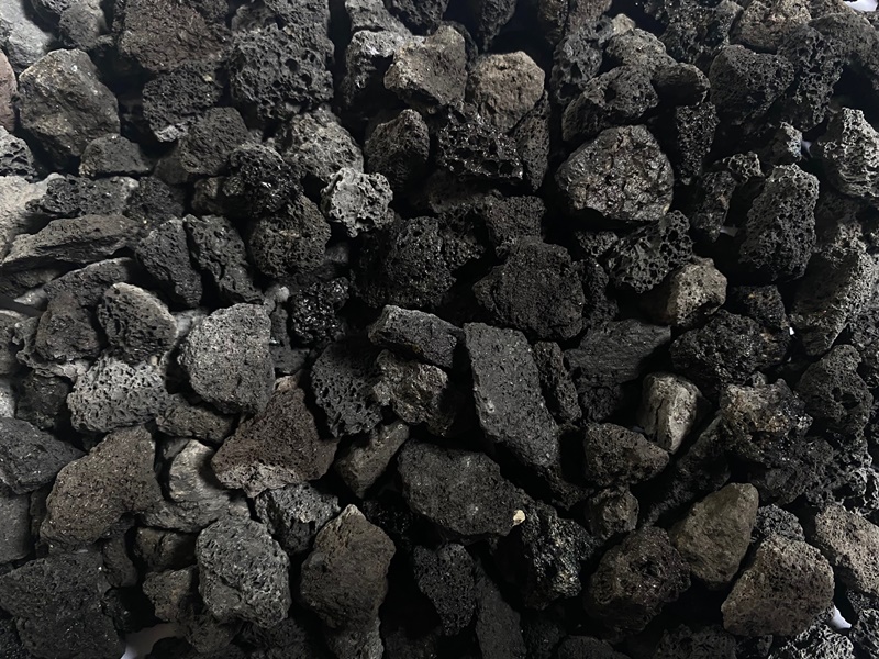 Ziersplitt / Edelsplitt Lava, Körnung 8-16 mm, schwarz