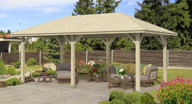 Skanholz_Pavillon_Orleans_Groesse_1drnG9ZEwGaprc Abgebildeter Fußboden, Gartenmöbel und Dekoration nicht im Lieferumfang enthalten.