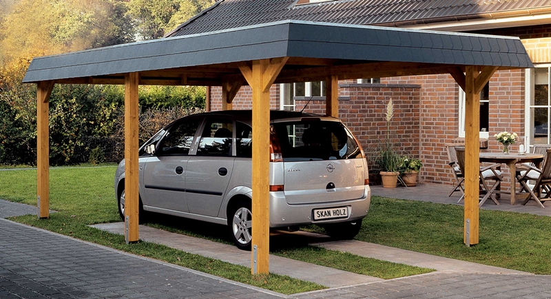 Walmdach Carports