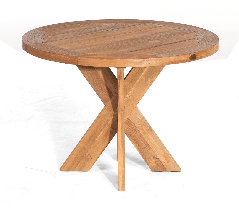 Sonnenpartner Tisch Quantum, Old Teak, Ø 120 cm