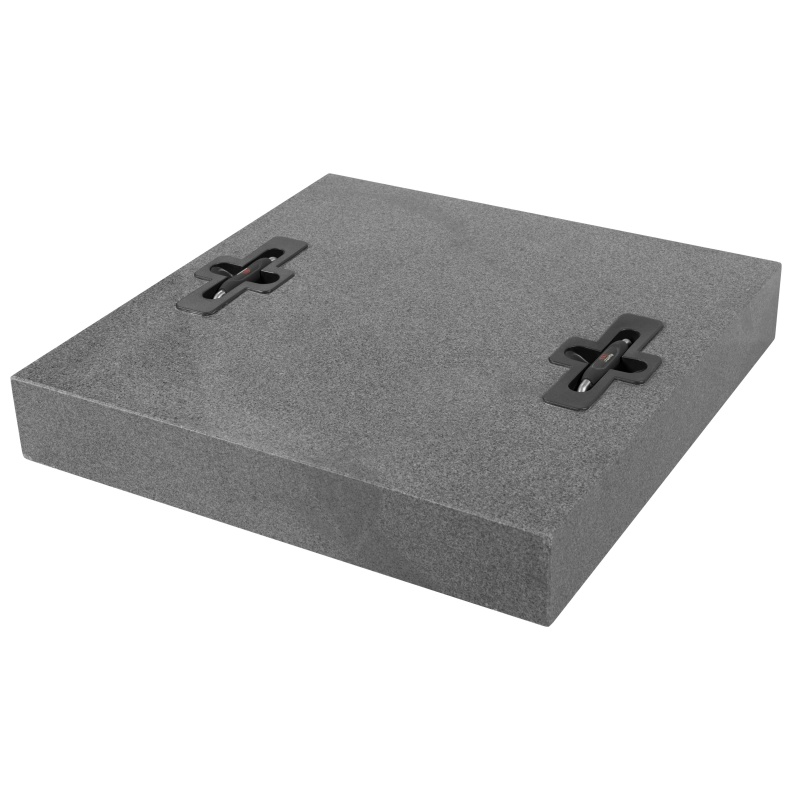 Doppler 2er Set Design Granitplatten für Schirmständer, á 55 kg, 50 x 50 cm