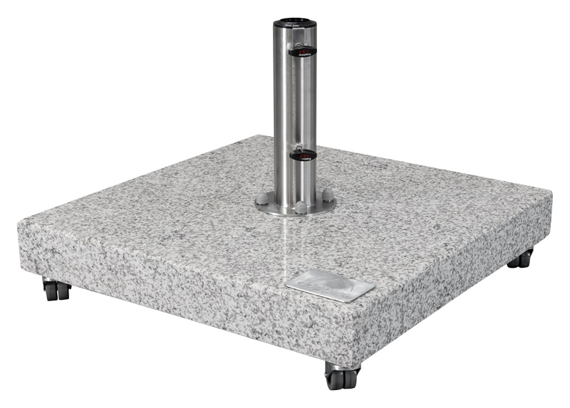 Doppler Granitplatte mit Standrohr, rollbar, 140 kg
