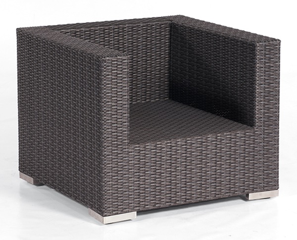 Sonnenpartner Lounge-Sessel Residence, Aluminium / Kunststoffgeflecht graphit-schwarz