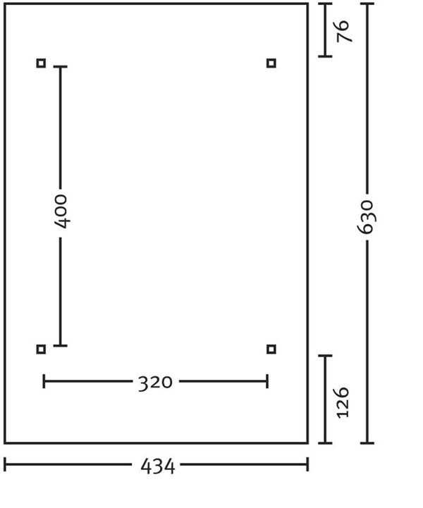 Skan Holz Runddach-Carport Schwaben, Leimholz, 434 x 630 cm