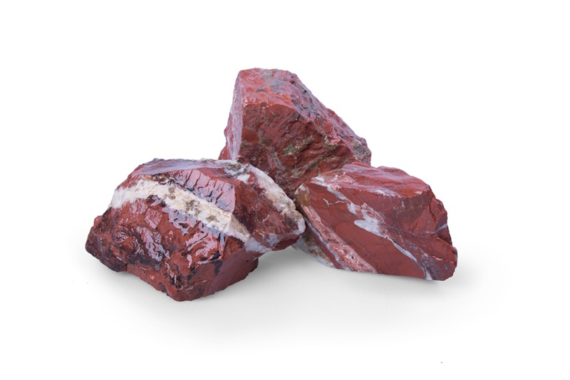 Gabionensteine / Bruchsteine Jaspis, Körnung 60-120 mm, rot