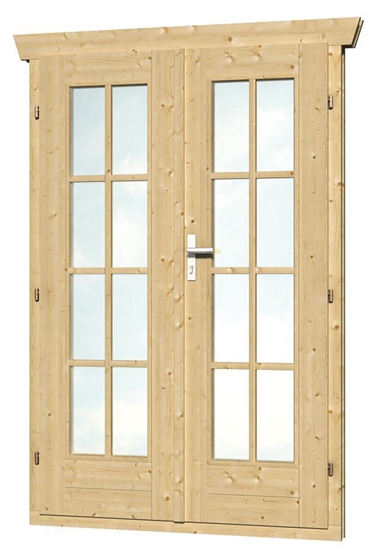 Skanholz_Doppeltuer_28mm_vollverglast576077a2a679e Skan Holz Doppeltür 123,4 x 193 cm für 28 mm Blockbohlen, vollverglast
