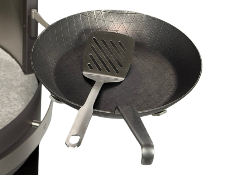 Firestar Schmiedeeiserne Pfanne Ø 28 cm für Gartenkamin DN 550 Swing